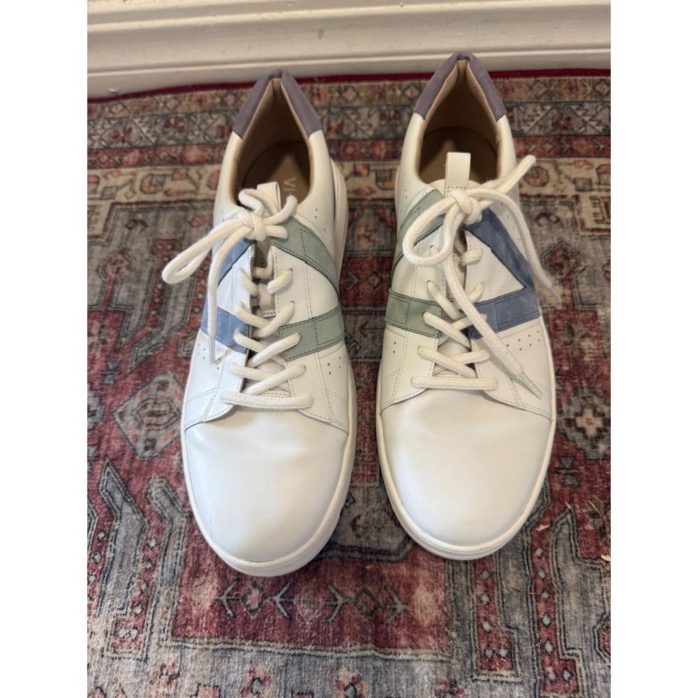 Vionic Simasa White Leather Nubuck Multi Color Fashion Sneakers Womens 11